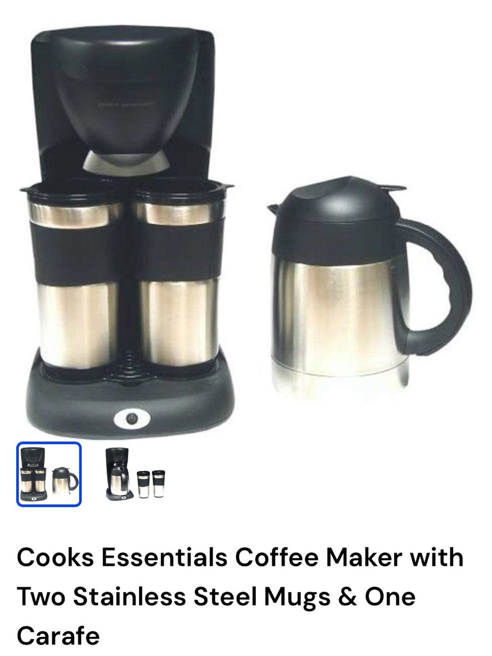 Cook's Essentials Take 2 Coffee Maker
